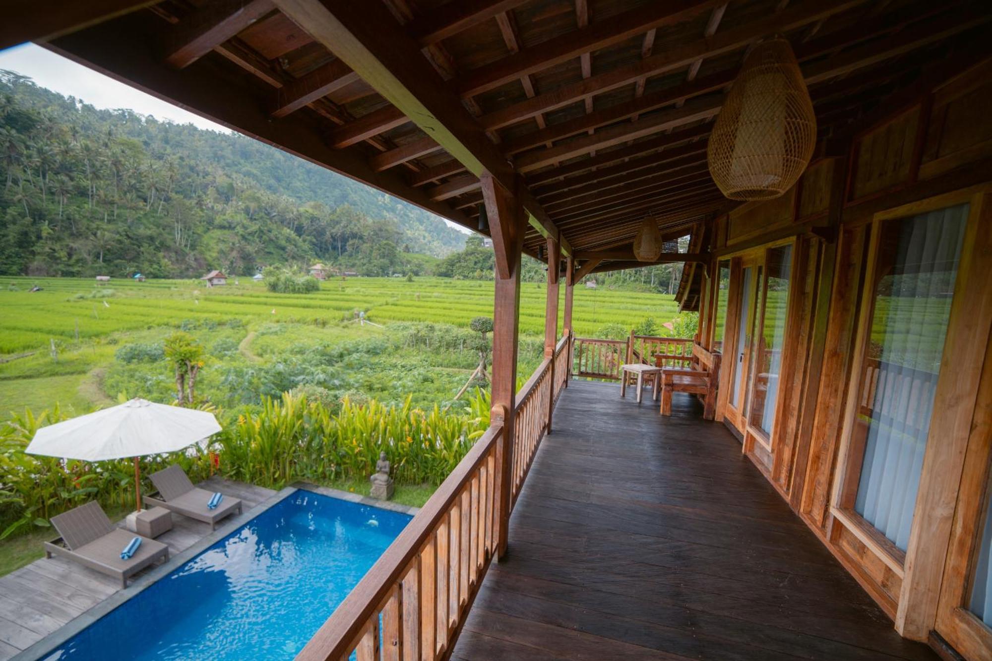 Kubu Sakian Villa And Restaurant Sidemen Silebeng ภายนอก รูปภาพ