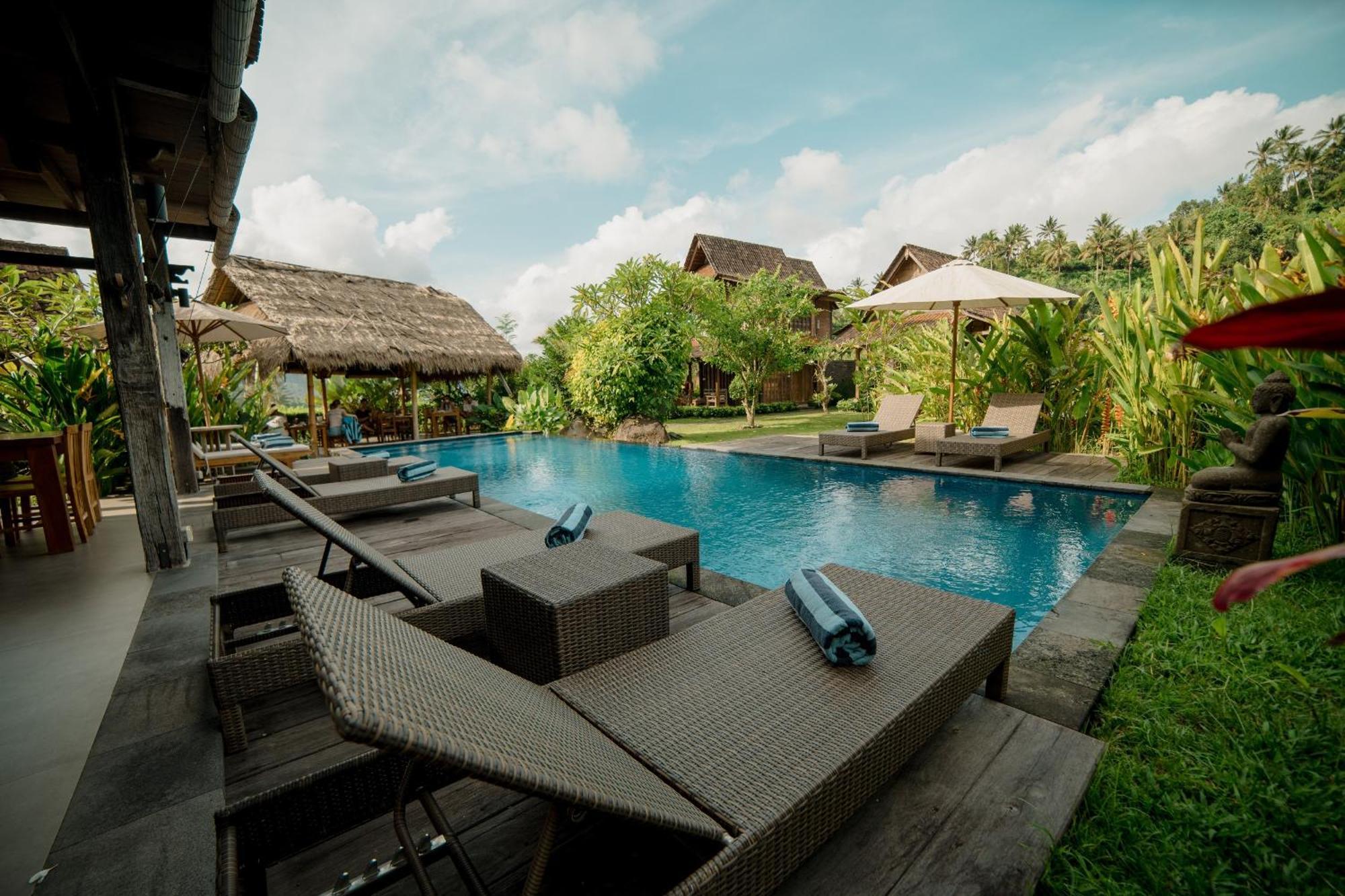 Kubu Sakian Villa And Restaurant Sidemen Silebeng ภายนอก รูปภาพ
