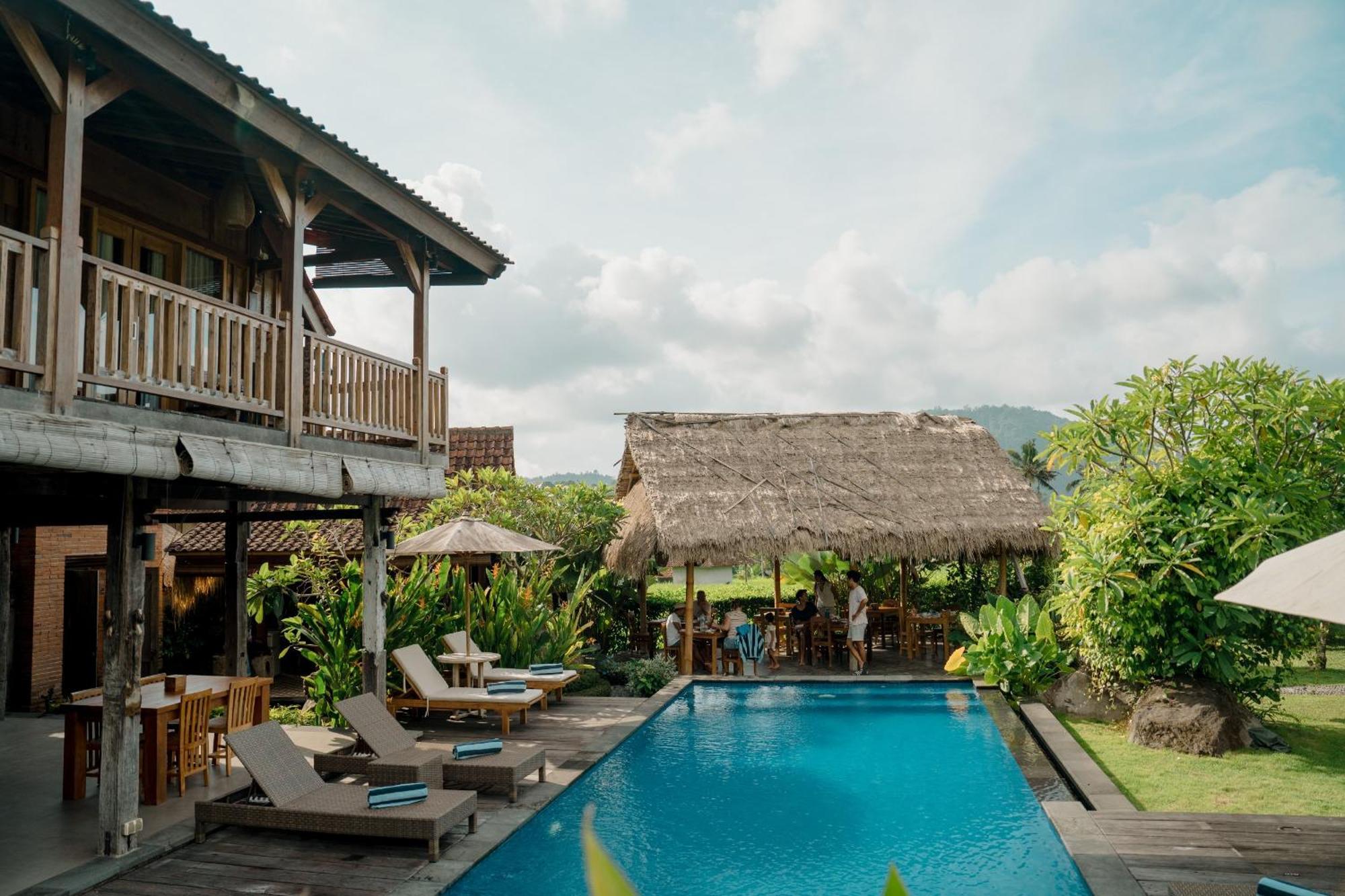 Kubu Sakian Villa And Restaurant Sidemen Silebeng ภายนอก รูปภาพ