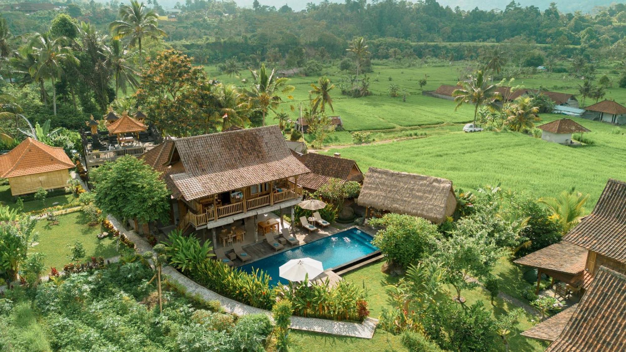 Kubu Sakian Villa And Restaurant Sidemen Silebeng ภายนอก รูปภาพ